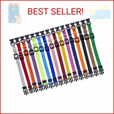 Okuna Outpost Puppy Collars - Quick-Release Buckle - Color-Coded Adjustable Pupp