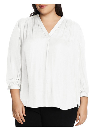 VINCE CAMUTO Womens 3/4 Sleeve V Neck Wear To Work Blouse
