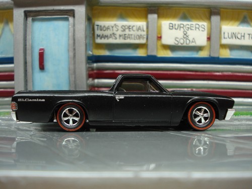 Hot Wheels Fast & Furious 1967 El Camino Satin Black Super Redline Conversion