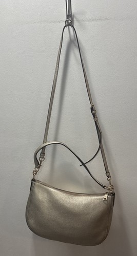 Coach Umhängetasche Handtasche Chelsea Metallic Gold Leder 2 Riemen - Bild 7 von 7