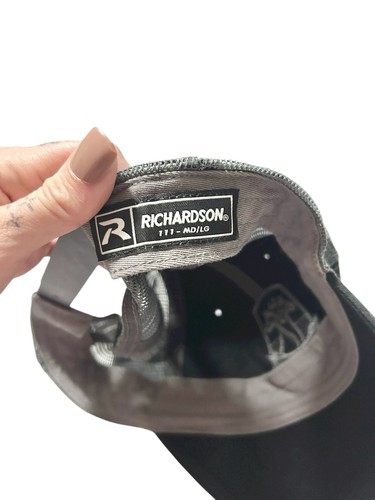 Esoteric Hat Black And Gray Snap Back Size Med Large Casual Bird Dog - Picture 4 of 4