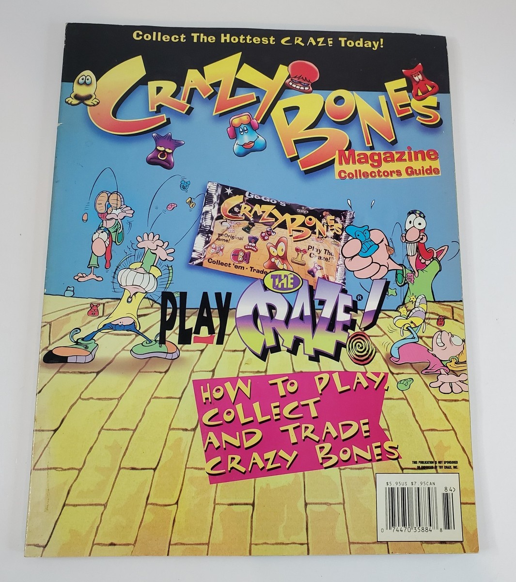 Vintage Crazy Bones Official Magazine Collector Guide 1998