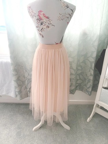 Size 10 midi Skirt Blush Tuille Ballet trend new with defect see end photo - Picture 10 of 15