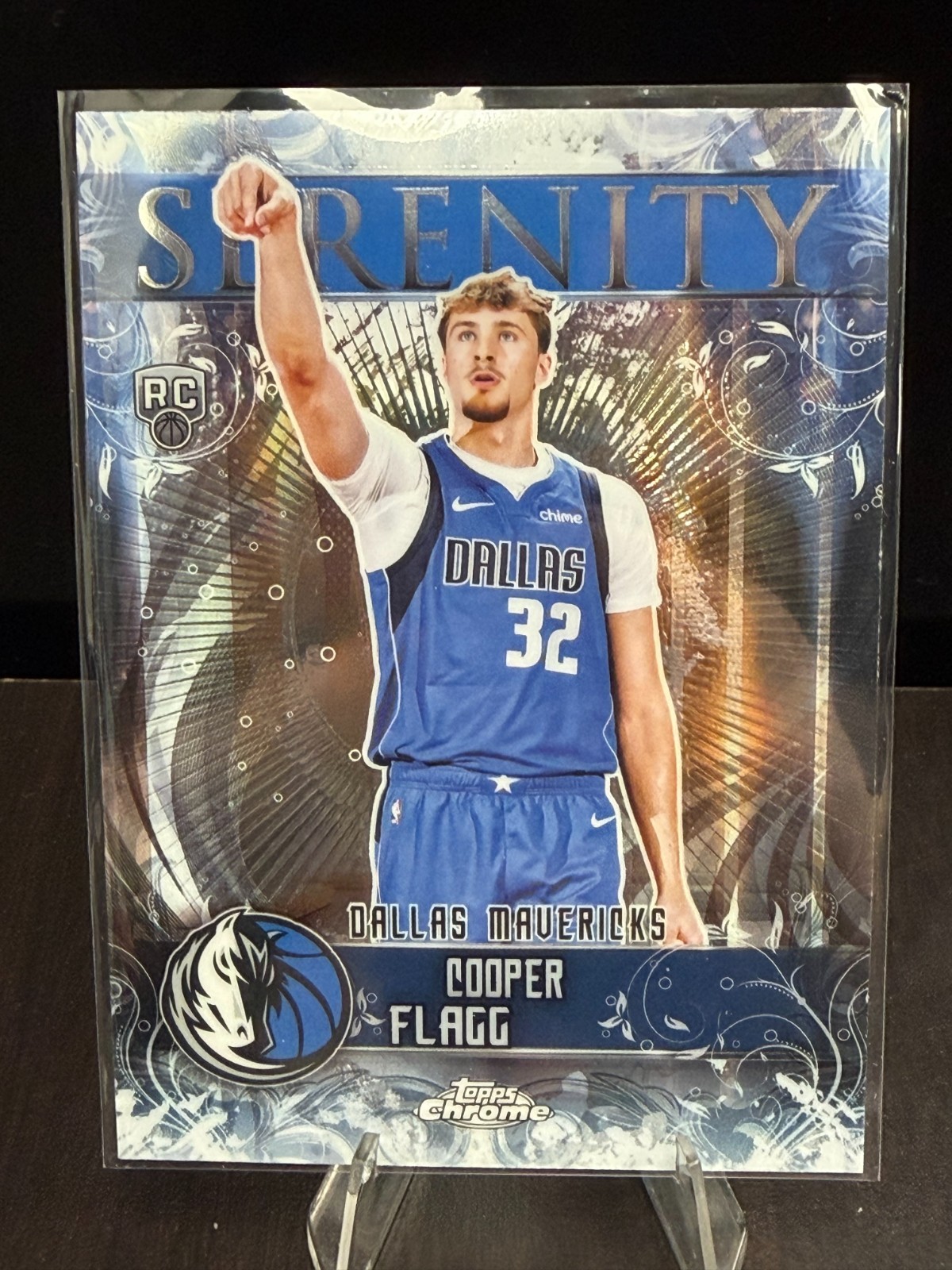 2025-26 Topps Chrome NBA #SY-11 COOPER FLAGG SERENITY RC ROOKIE MAVERICKS