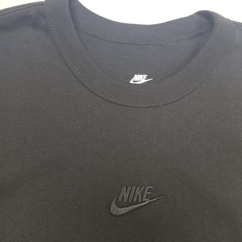 NWOT Nike Mens Sz Small Max 90 Black Short Sleeve Shirt Embroidered Swoosh - Picture 3 of 8