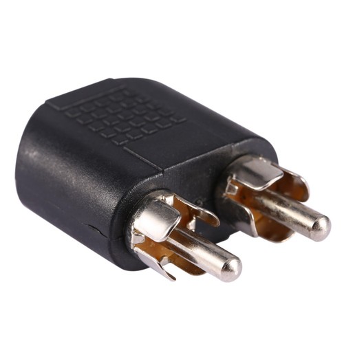 3.5Mm Female Stereo Jack To Dual 2 Phono Male F/M Splitter Adapter Con BAJ - Picture 3 of 9
