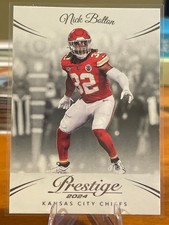 2024 Panini Prestige Football Nick Bolton-#150 Base Card. Kansas City Chiefs