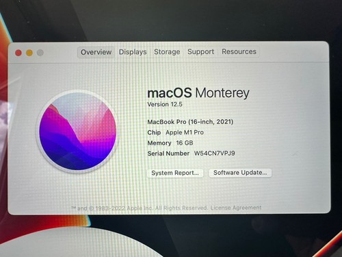 Apple MacBook Pro 16 cali (512 GB SSD, M1 Pro, 16 GB) Laptop gwiezdna szarość LEKKIE UŻYTKOWANIE - Zdjęcie 6 z 18