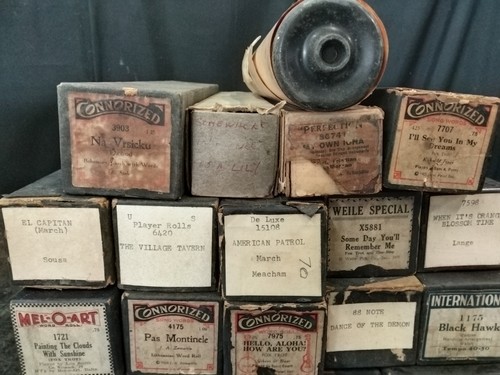 Konvolut 19 Vintage Spieler Klavier Rollen - Bild 2 von 3