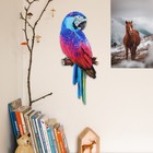 Metal Bird Wall Art Hanging Metal Parrot Wall Sculpture Garden Wall Art Craft