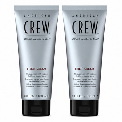 American Crew Men's Fiber Cream 3.3oz TUBE-medium hold 2 Pack