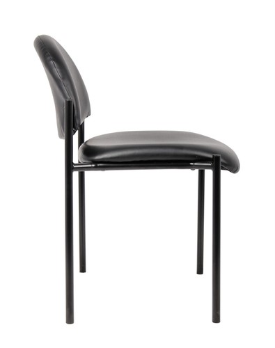 Boss Office Products 47"W Conference Table with 4 Stacking Chairs in Driftwood - Picture 9 of 11