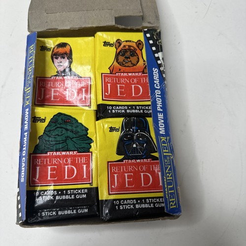 Topps 1983 Star Wars Return of The Jedi NUR LEERKARTON & 36 Wrappers - OHNE KARTEN - Bild 12 von 12