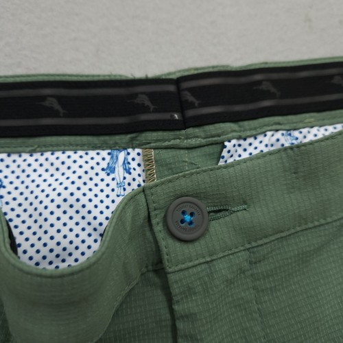 Pantalones Cortos Tommy Bahama Hombres 38 Verde Chip Shot Island Zone Rendimiento Atlético Golf - Imagen 6 de 14