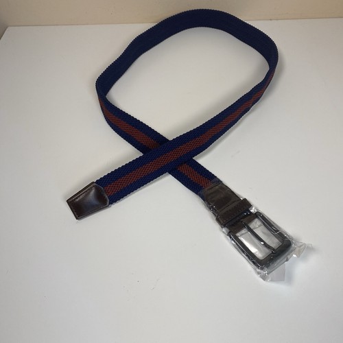 Boston Scott Golf Herren Stretch gewebt geflochten marineblau Gürtel 1 3/8 Golfhose NEU - Bild 3 von 6