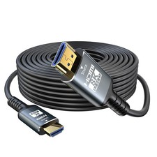 8K HDMI Cable 2.1, 50 FT Fiber CL3, 48Gbps, Supports 8K60Hz/4K120Hz, eARC, VRR