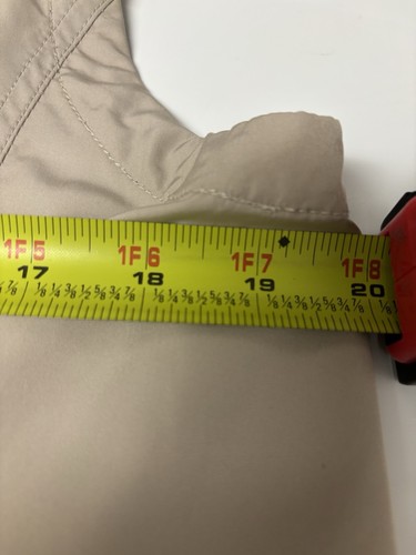 Orvis Vest Jacket Mens M Khaki Tan Pack and Go Packable Hiking Fishing Outdoor - Picture 16 of 17