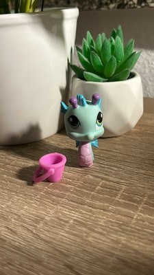 Littlest Pet Shop #1398 Seepferdchen Sea Horse Blau Pink Zubehör LPS - Gen 3