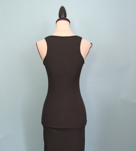 Size: S ÖLIVER Black Midi Dress Ribbed Sleeveless Round Neck Women - Picture 9 of 12