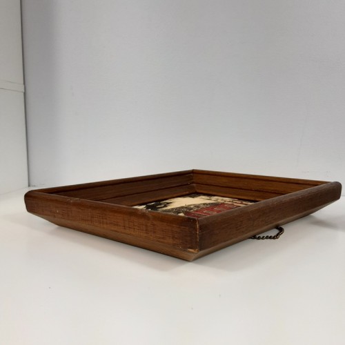 Vintage KAY DEE Hand Prints Pair Linen Art Snowy Winter Yellow Farmhouse Framed - Picture 13 of 17