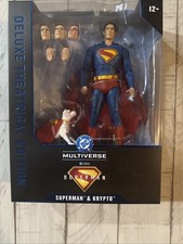DC Multiverse McFarlane Deluxe Theatrical Edition SUPERMAN & KRYPTO Movie Figure