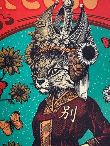 Grateful Dead 50 Fare Thee Well Serigrah JH Artist Sgn & No. China Cat FRAMED - Picture 5 of 9