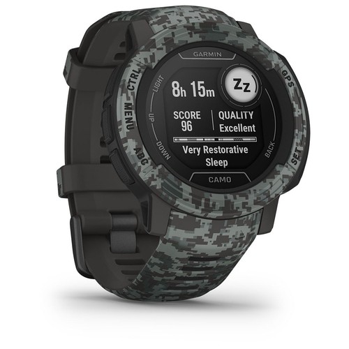 Garmin INSTINCT 2 CAMO EDITION Smartwatch Silicone Black GPS 45mm 010-02626-03 - Picture 2 of 4