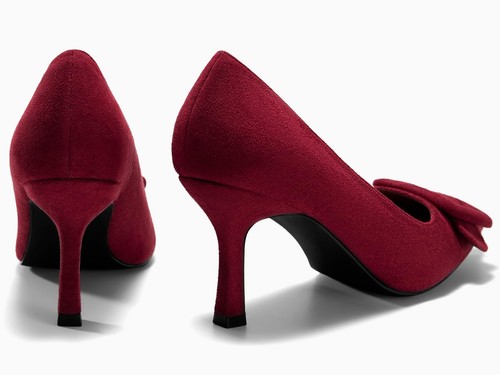 Coutgo Women's Closed Pointed Toe Pumps Stiletto High Heels Wedding Party Dre... - Picture 4 of 6