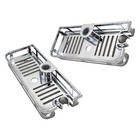 2-teiliges Duschregal, herausnehmbares Tablett, Badezimmer-Organizer ohne