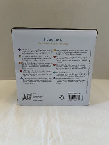 Djeco Musical Treasure Jewelry Box Happy Party Blue - Picture 2 of 4