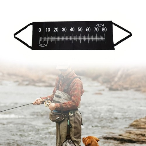 Fishing Unhooking Mat with Tape Measure 100x30cm Portable Fish Protections Pad - Picture 2 of 8