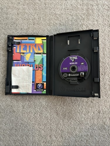 Tetris Worlds (Nintendo GameCube 2002) Manual Etiqueta Negra Probado con Recibo EB - Imagen 8 de 8