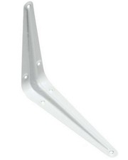 Image of Metal London Shelf Shelve Support Brackets Grey White 75mm / 3" to 350mm / 14"