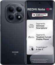 Redmi Note 15 5G Factory Unlocked Dual SIM 8GB 256GB Black Global Version