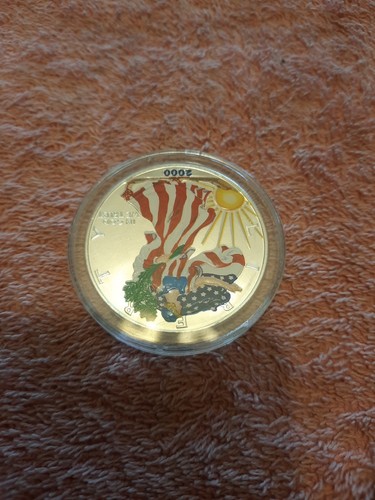 2000 Painted American Silver Eagle One Dollar 1 Ounce Silver Coin - Afbeelding 3 van 4