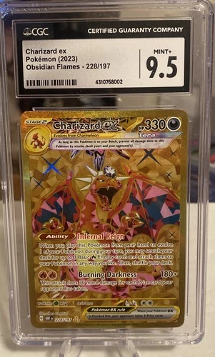 CGC 9.5 Charizard ex 228/197 2023 Obsidian Flames - Gold