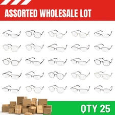 WHOLESALE ASSORTED LOT 25 PRIMARY EYEGLASSES designer new with tags mens eyewear