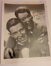 Foto firmada vintage de Jimmy Nelson famoso ventrílocuo y Danny O'Day