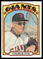 1972 Topps Charlie Fox #129 San Francisco Giants