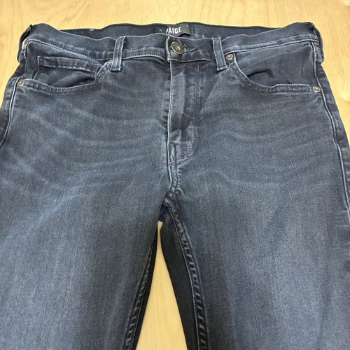 Paige Lennox Slim Fit Jeans Herren 31 Rushmore Blau Dark Wash Mid-Rise - Bild 5 von 10