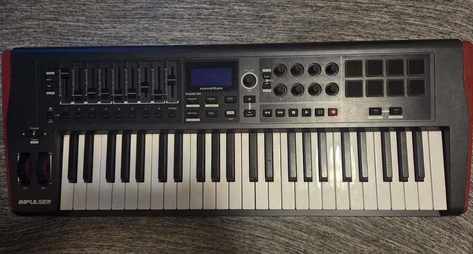 Novation 49 Synthesizer with M Gear Sustain Pedal and Cable - Image 2 of 3