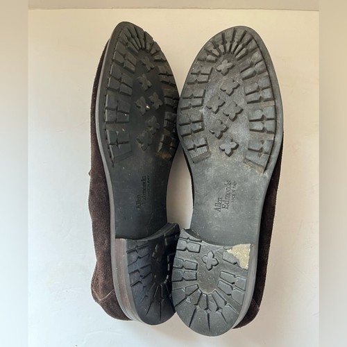 Allen Edmonds Lucca Italy Suede brown Leather Horsebit Loafer Shoe size 10.5D - Picture 10 of 10