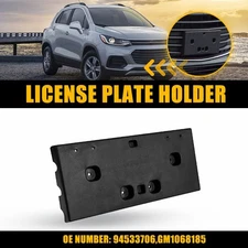 License Plate Mounting Bracket Front Black ABS For 2017-2022 Chevrolet Trax