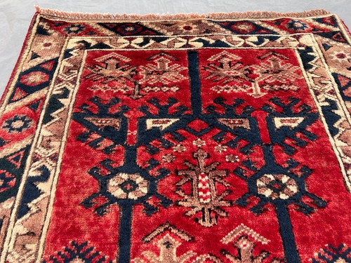 2'6 x 3'6 Antique Caucasian Hand Knotted Rug Vintage Tribal Wool Accent Carpet - Picture 7 of 10