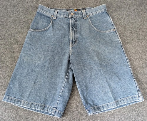 Vintage 90s Y2K JNCO Classic Pipes Jeans Denim Shorts Sz 34 Made in USA - Picture 10 of 14