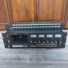 Tascam 234 4-Track Cassette Recorder + PB-32R Patchbay – Serviced –Fully Working