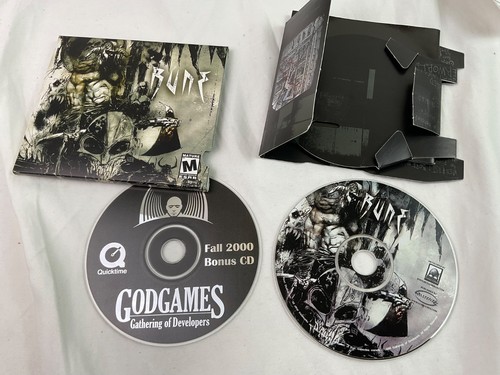 RUNE - WARLORD - PC CD 1999 Take2 Brutal Norse/Viking Lore Adventure Sarkamen’s - Picture 2 of 24