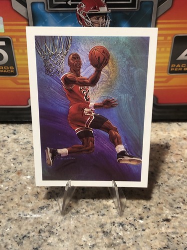 1990-91 NBA Hoops #358 Michael Jordan Chicago Bulls Basketball NBA - Bild 2 von 11