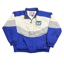 Vintage 90s NHL Hartford Whalers Apex One Puffer Jacket Size Large NHL Hockey