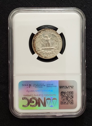 Double Die Reverse Washington Silver Quarter NGC MS64 (1964-D) - Picture 13 of 18